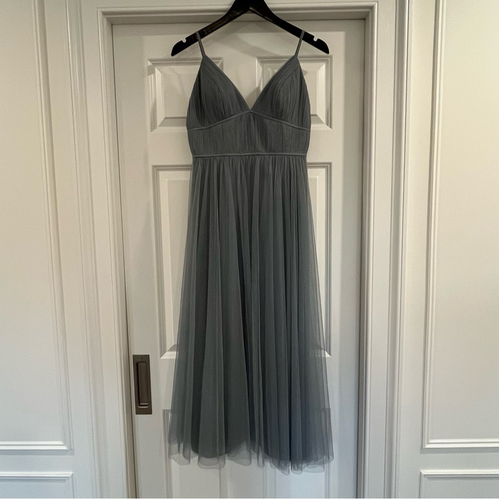 Jenny Yoo “Ali” Light Blue Midi Dress